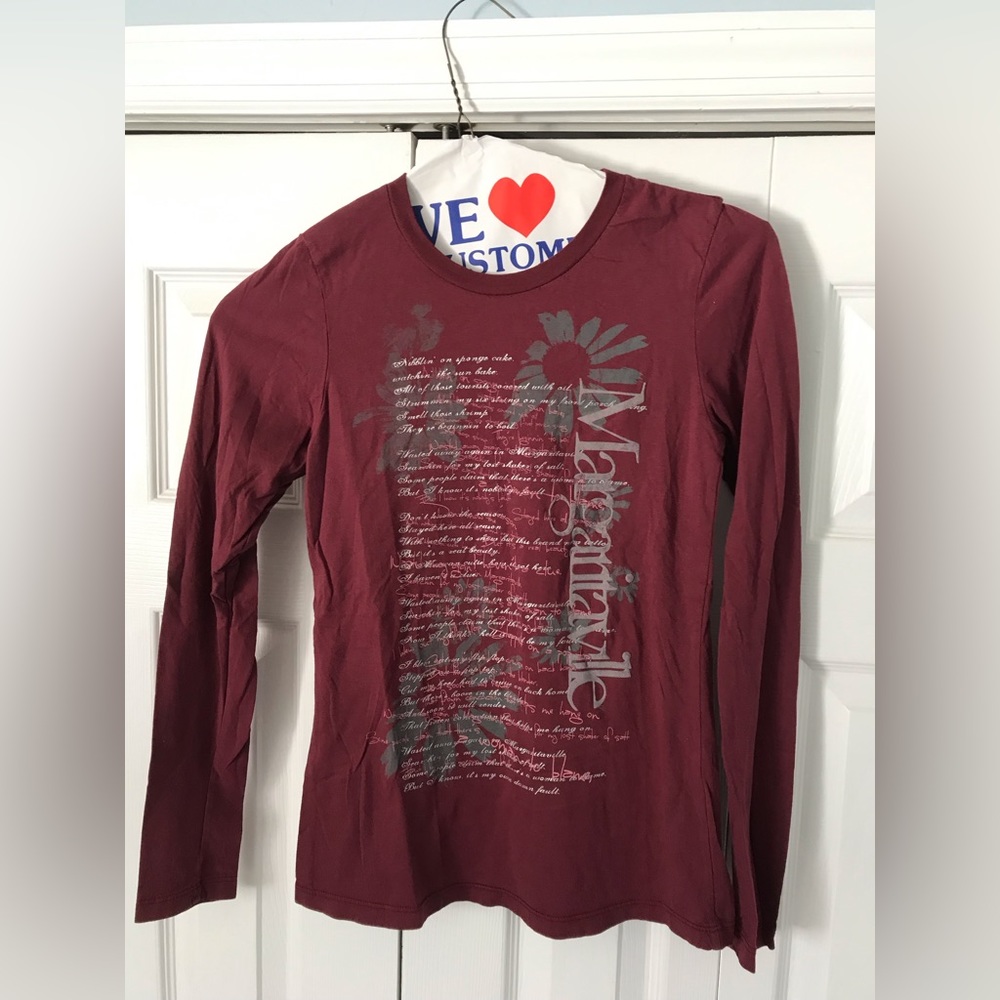 Margaritaville Woman to Blame Long Sleeve Tshirt. Small